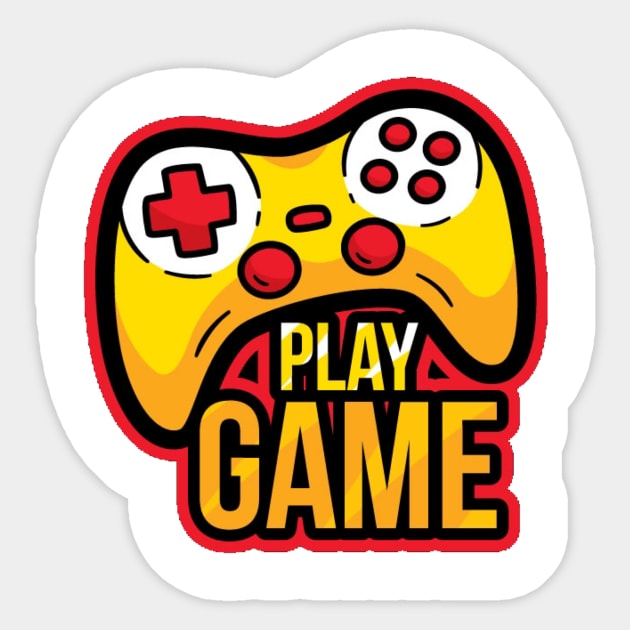 Play game Gaming Sticker TeePublic